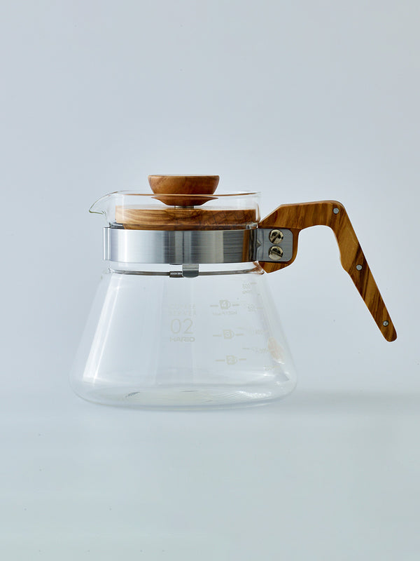 HARIO Coffee Server - Olive Wood Handle - Kurasu