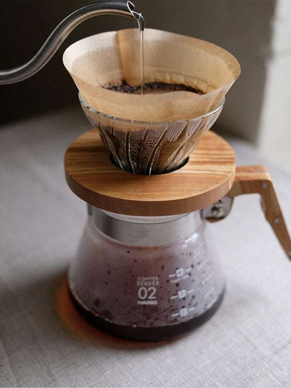 Hario V60 Olive Wood Stand Coffee Maker