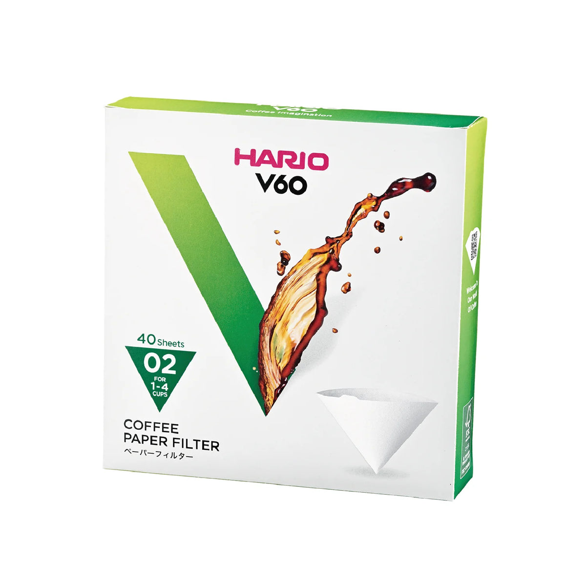 Hario V60 White Paper Filter 40 sheets