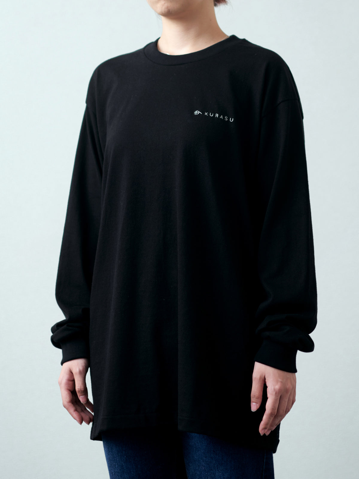 Kurasu Original Logo Long Sleeve T-shirts (Black)