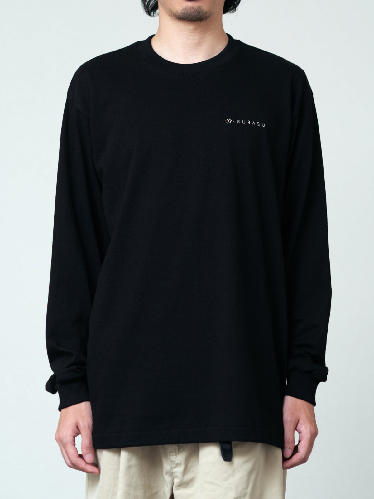 Kurasu Original Logo Long Sleeve T-shirts (Black)