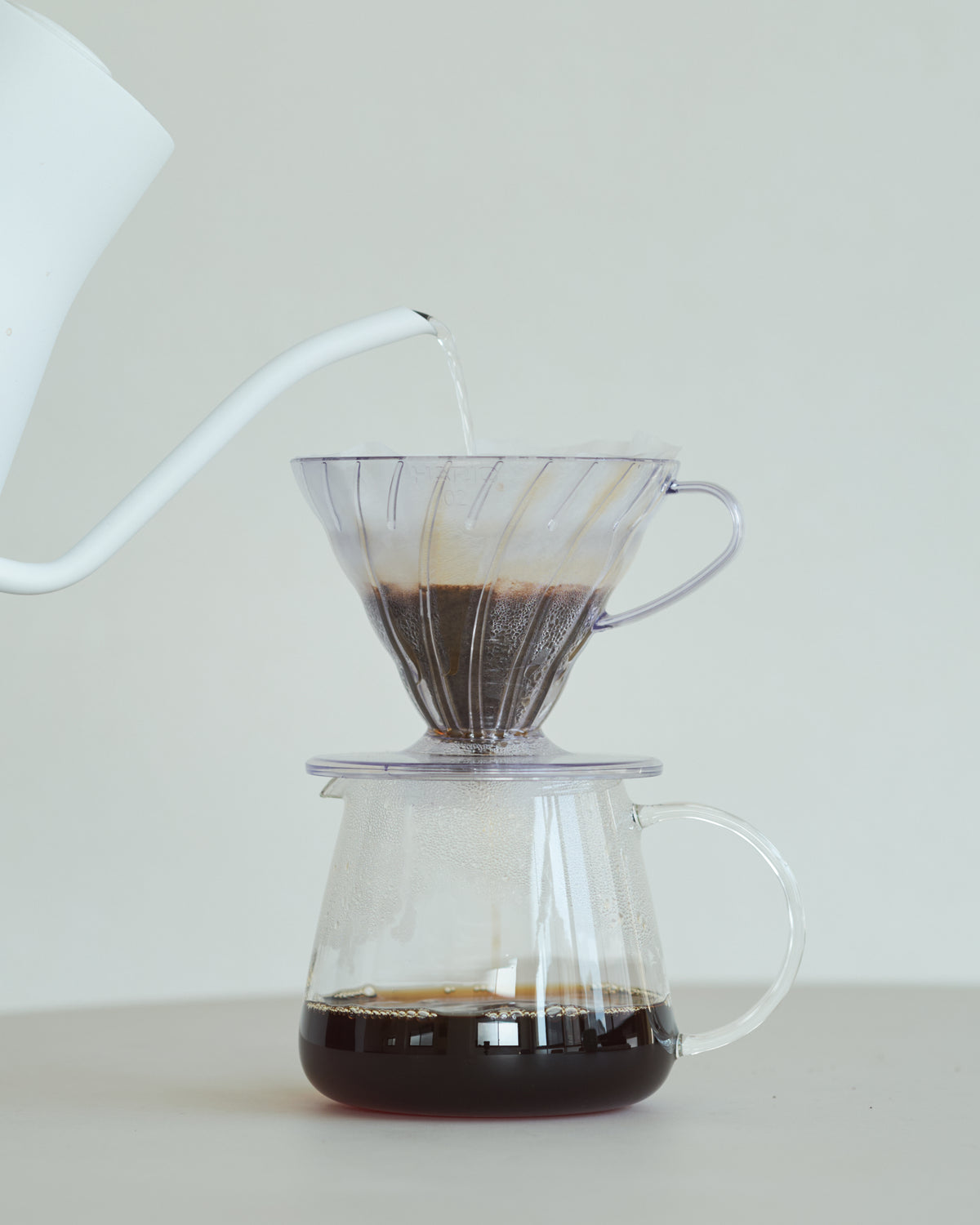 HARIO V60 Dripper Plastic Clear