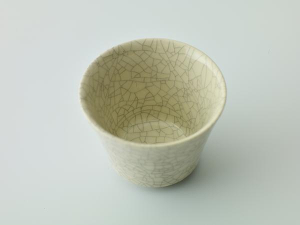 Nankei Pottery Tea Cup Koudai White Sumi Kannyu