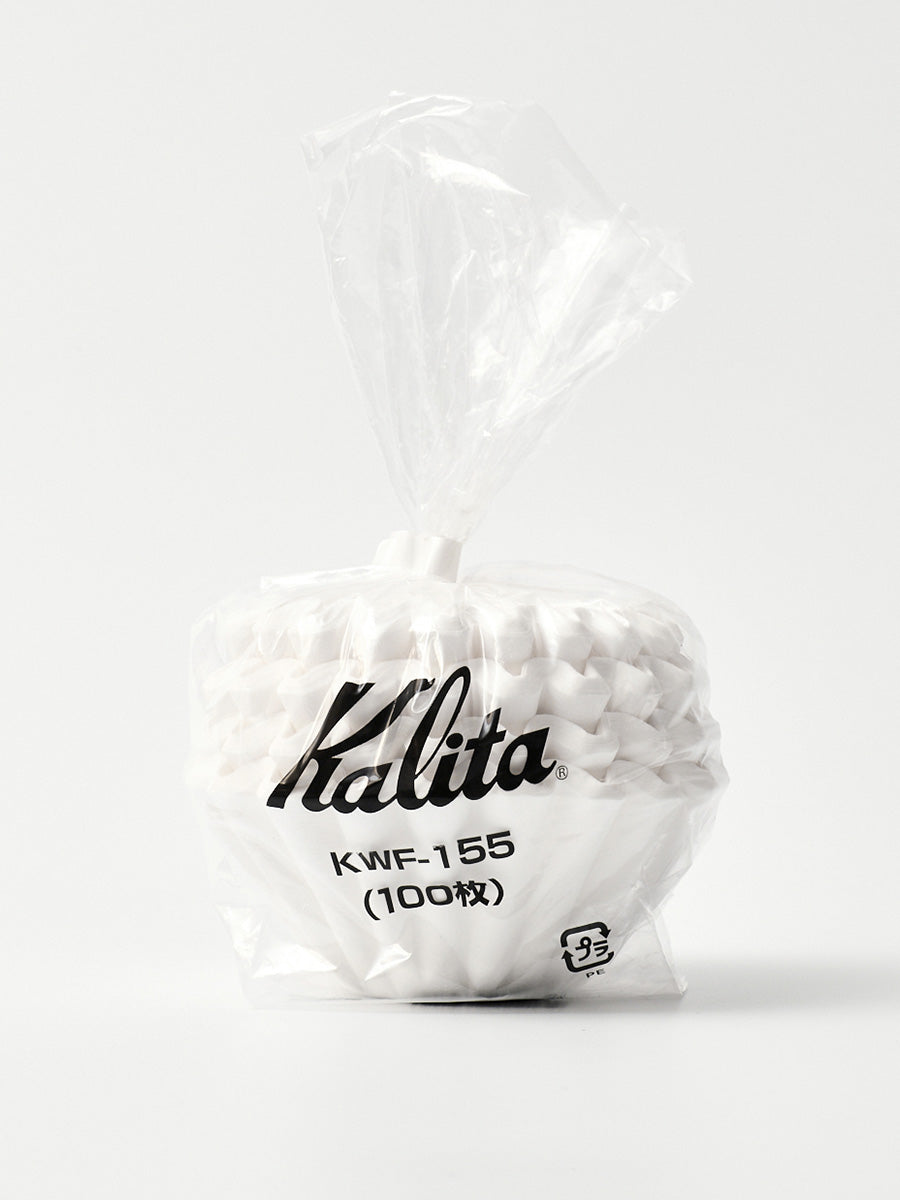 Kalita Wave #185 White filter papers 100 pcs - Crema Kalita Wave #185 White filter papers 100 pcs - Crema