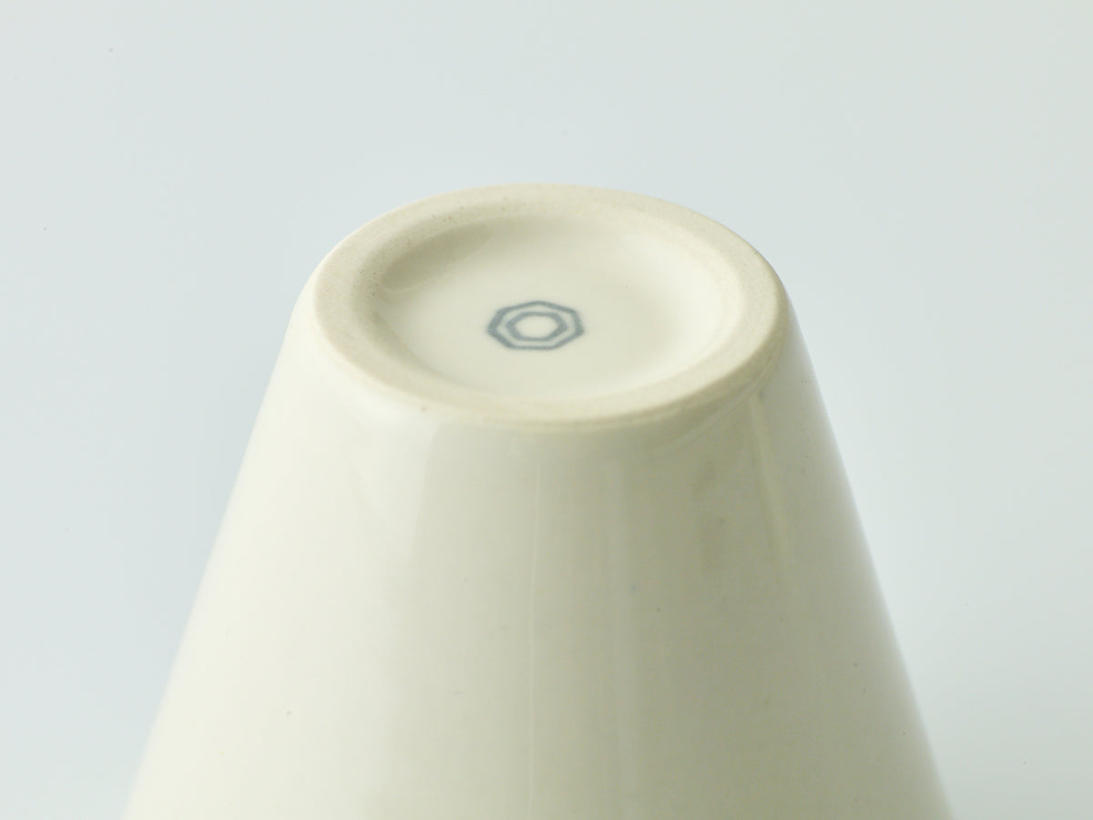 Nankei Pottery Tea Cup: Milky White